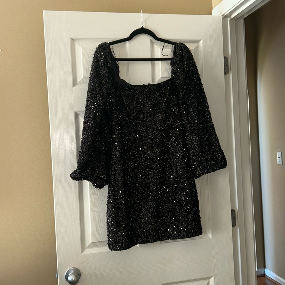 New York & Company Lena Sparkly Evening Mini Dress